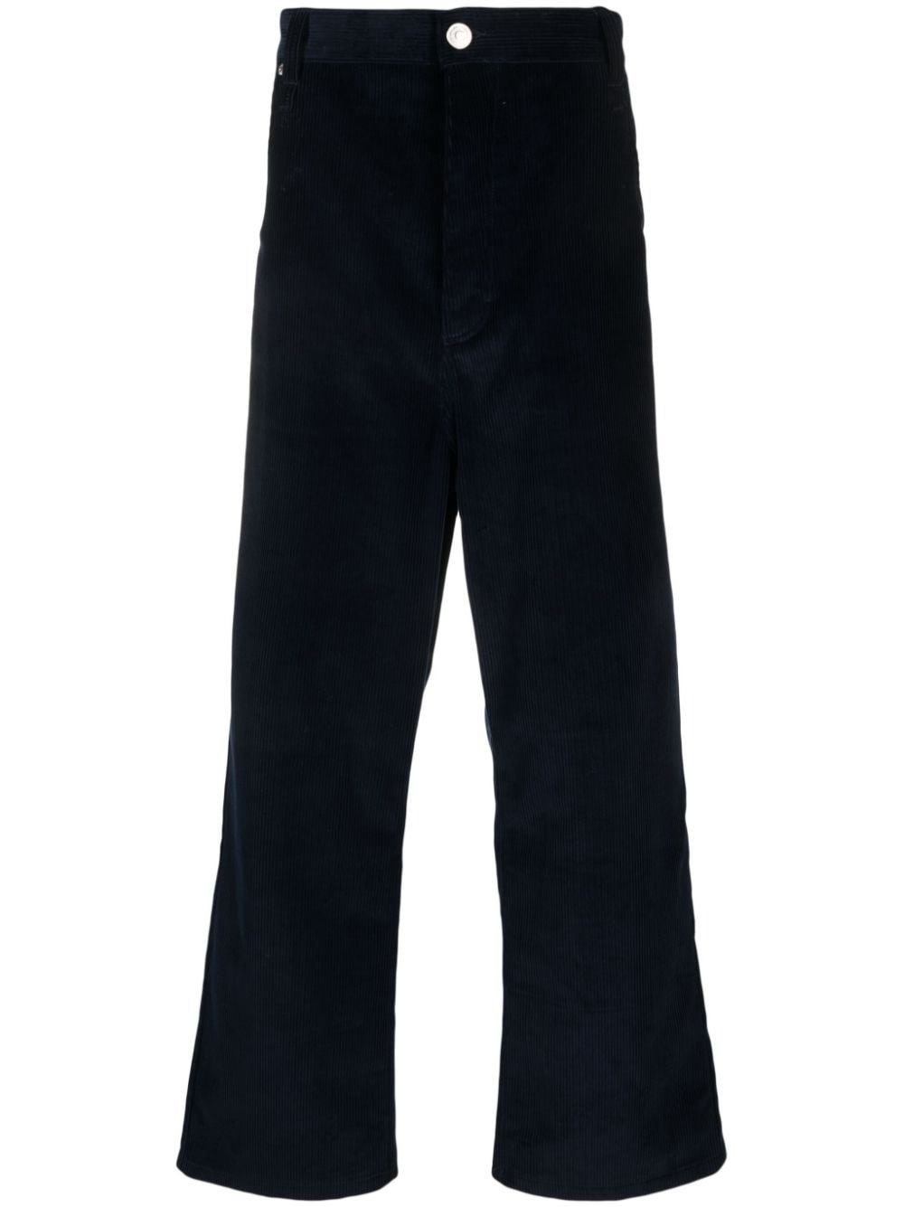 corduroy straight-leg trousers - 1