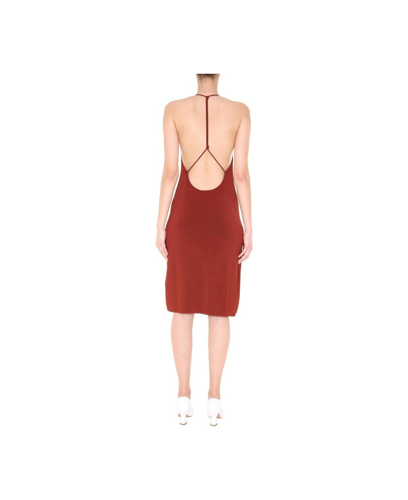 Open Back Halter Dress - 2