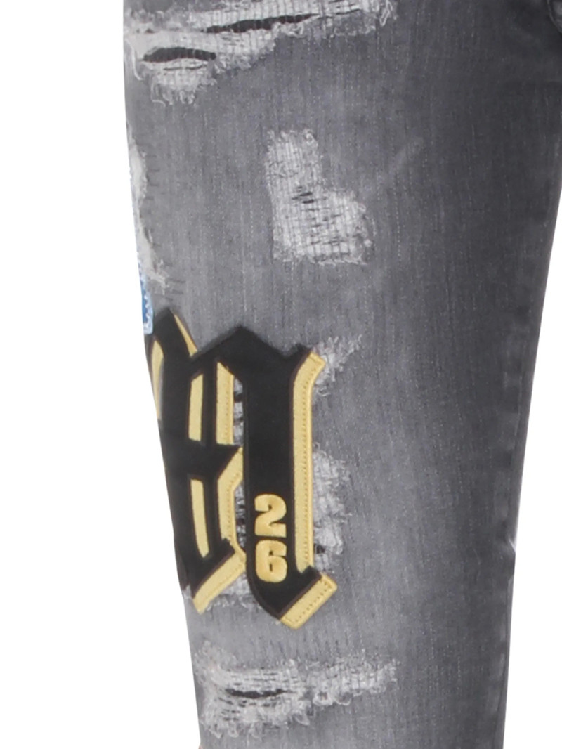 Amiri Ripped Patch Skinny Jeans 3