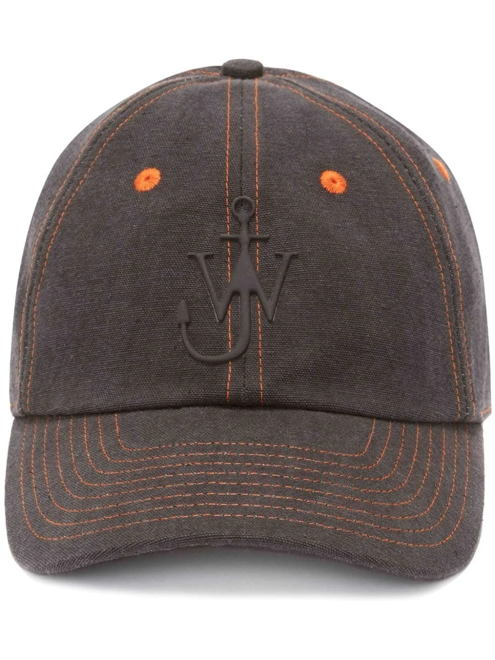 Anchor-appliqué denim cap - 1