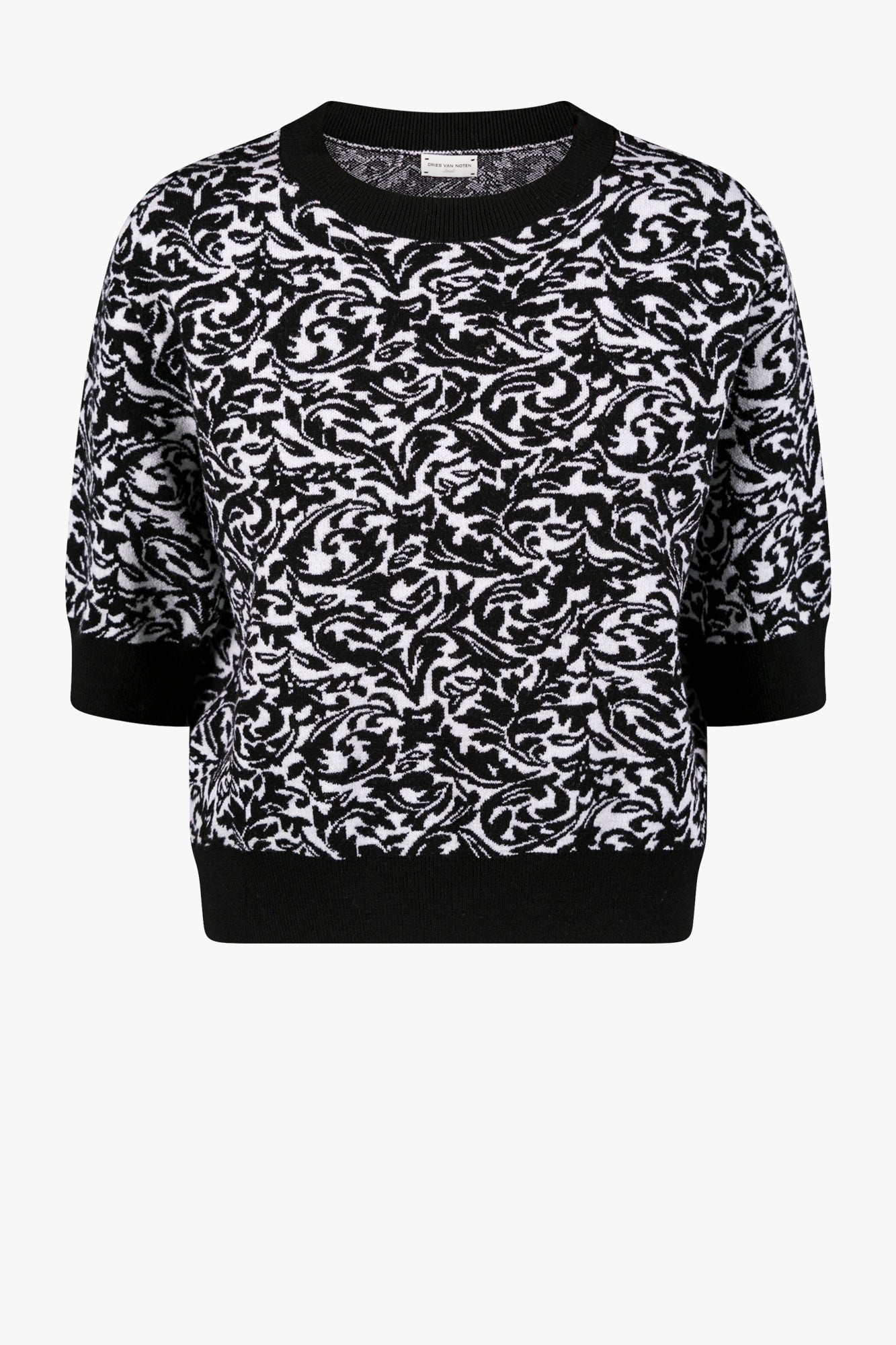 SHORT SLEEVE SWEATER - 1