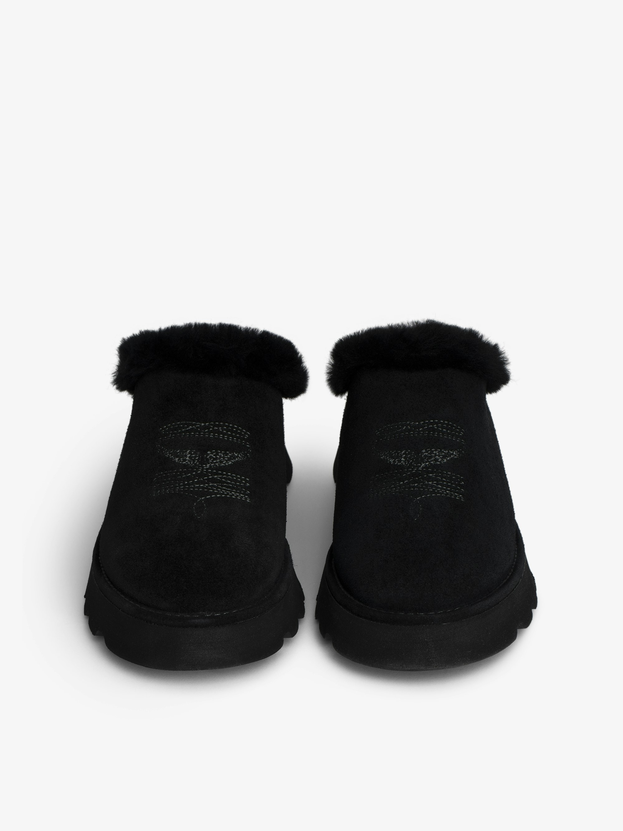 Teddy Shearling Mules - 5