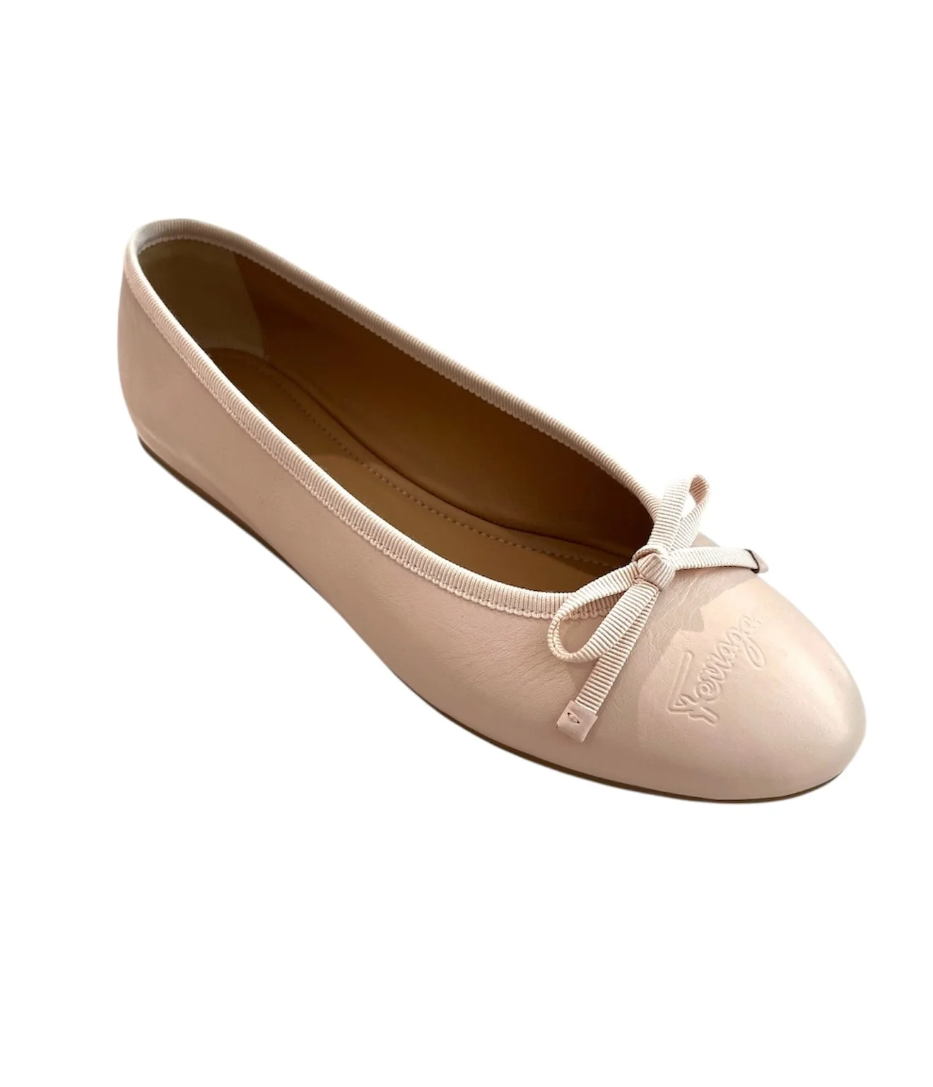 Ferragamo Newballet Bow Leather Ballet Flats - 1