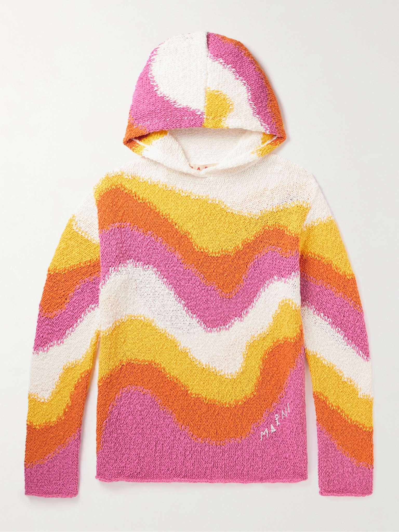 Crocheted Cotton Hoodie - 1
