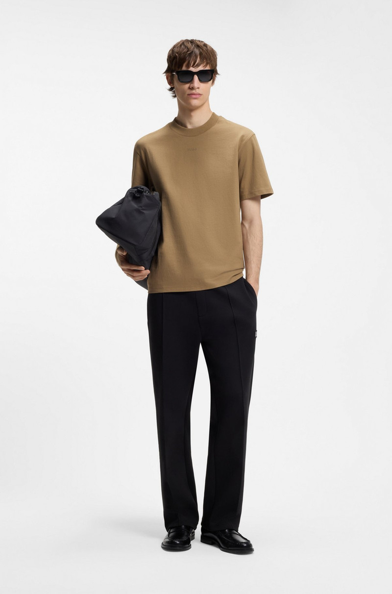 HUGO RELAXED-FIT COTTON-JERSEY T-SHIRT WITH LOGO PRINT outlook