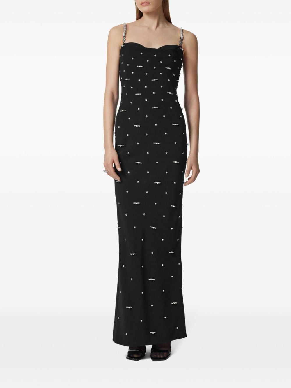 crystal-embellished gown - 3