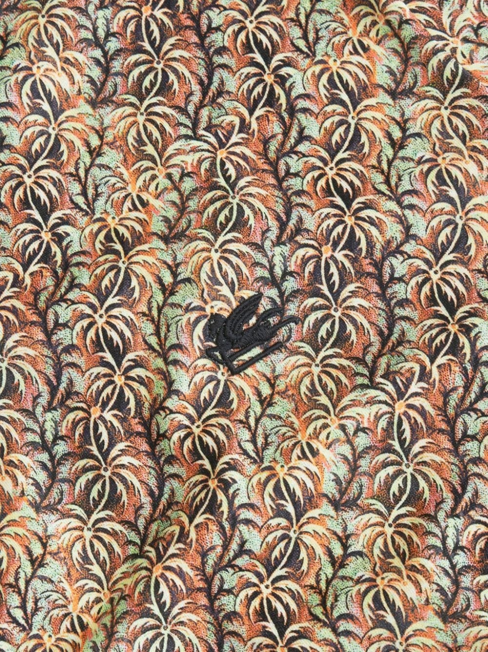 palm tree-print cotton T-shirt - 5