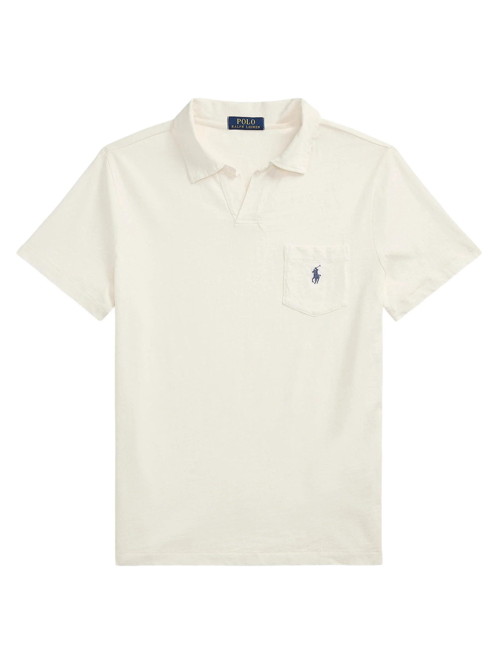 Men's Logo Cotton-Linen Jersey Polo Shirt - Nevis - 1