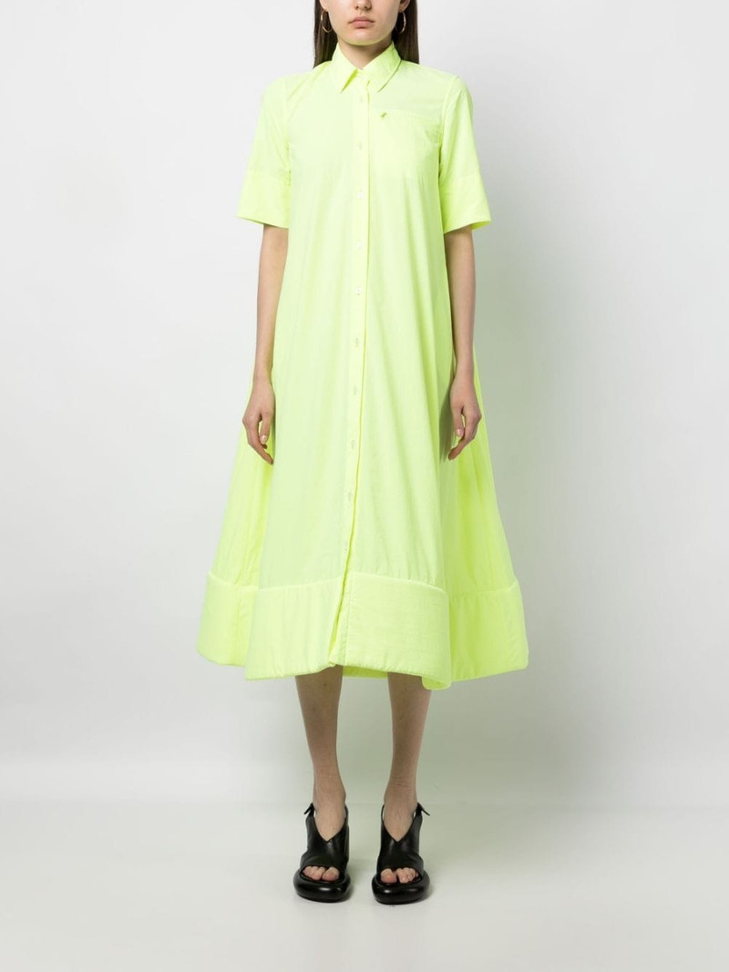 MELITTA BAUMEISTER foam-hem midi shirt dress outlook