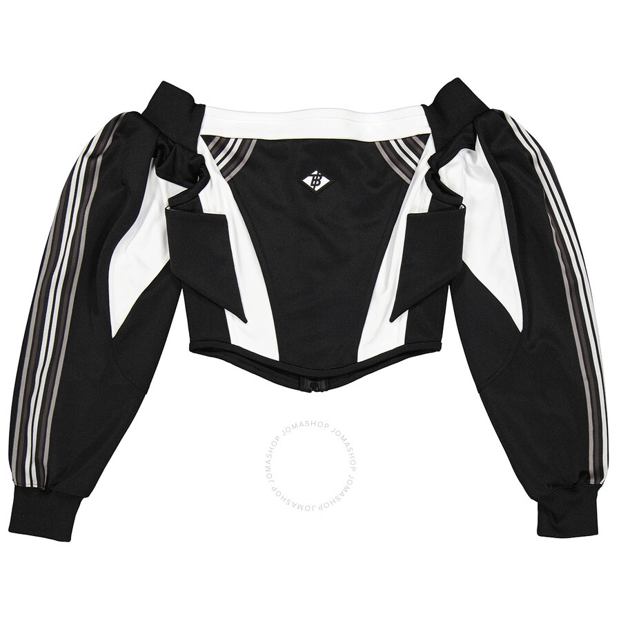 Burberry Black Jersey Off Shoulder Corset Top - 7