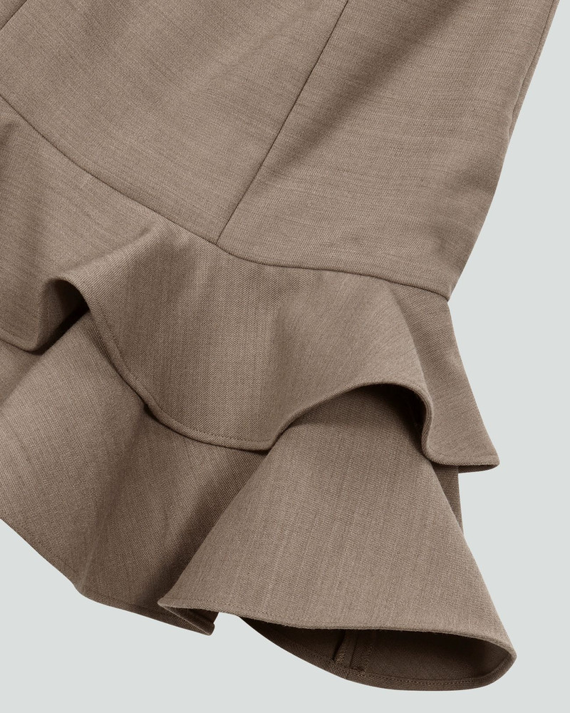 KETTLE CUT MINI DRESS HAZELNUT 6