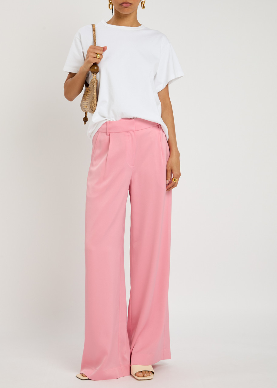 Simkhai Malcolm Wide-leg Satin Trousers - 4