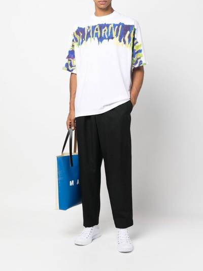 Marni cropped drop-crotch trousers outlook