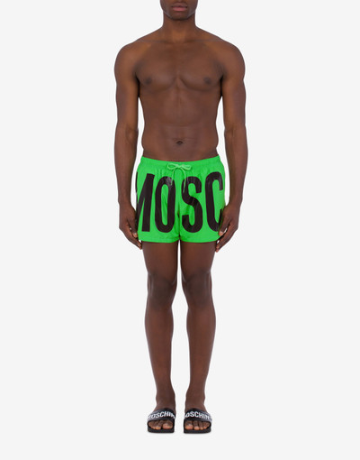 Moschino SHINY MAXI LOGO SWIM TRUNKS outlook