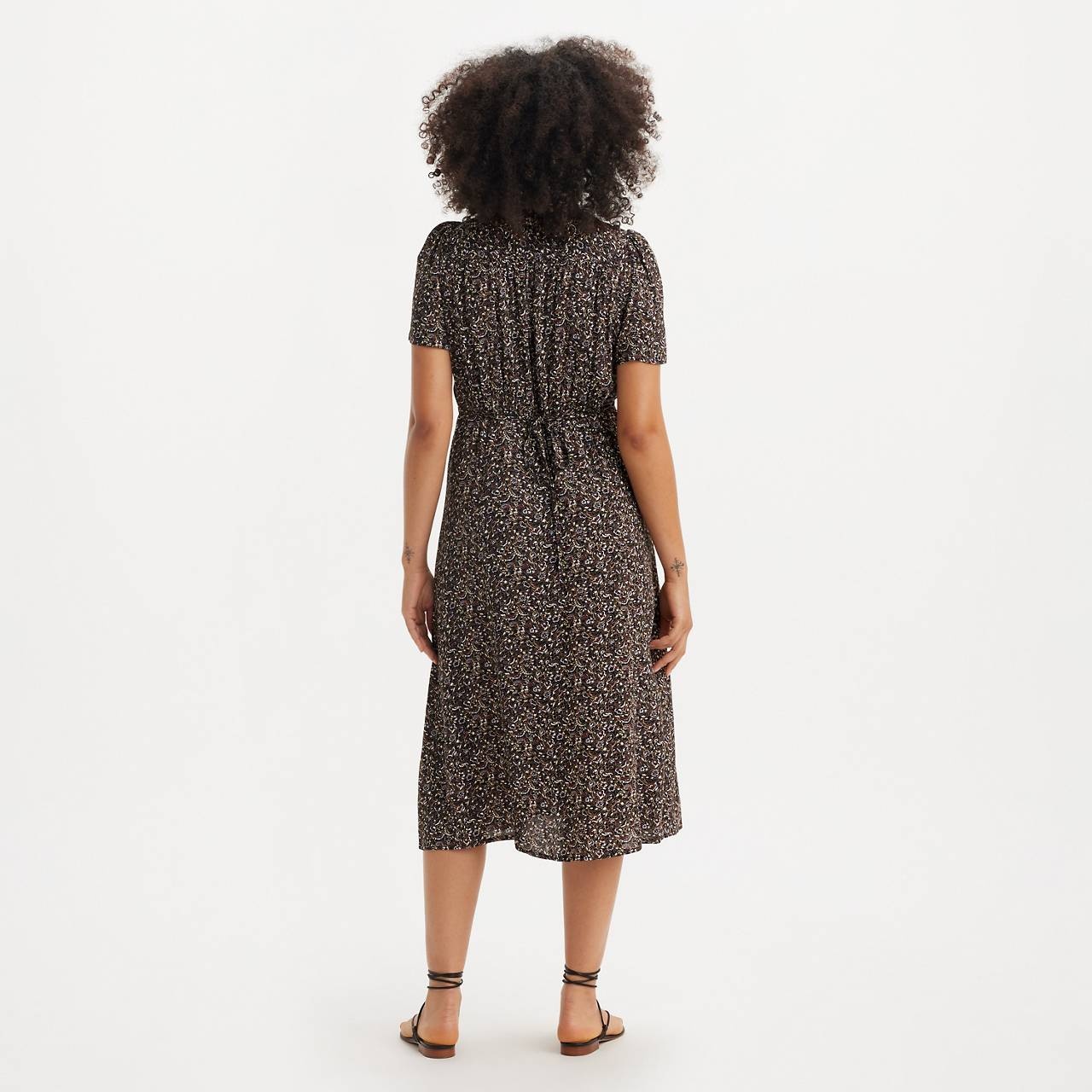 SARINA SHORT SLEEVE MIDI DRESS - 4