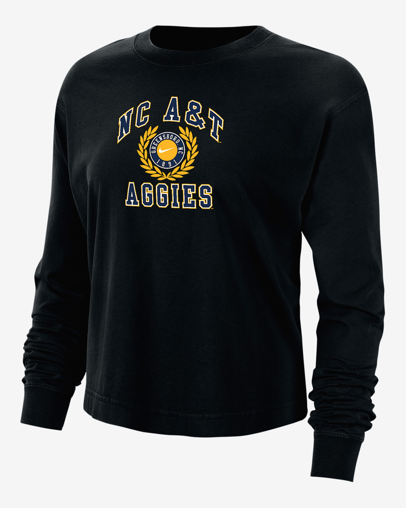North Carolina A&T Women's Nike College Boxy Long-Sleeve T-Shirt 1