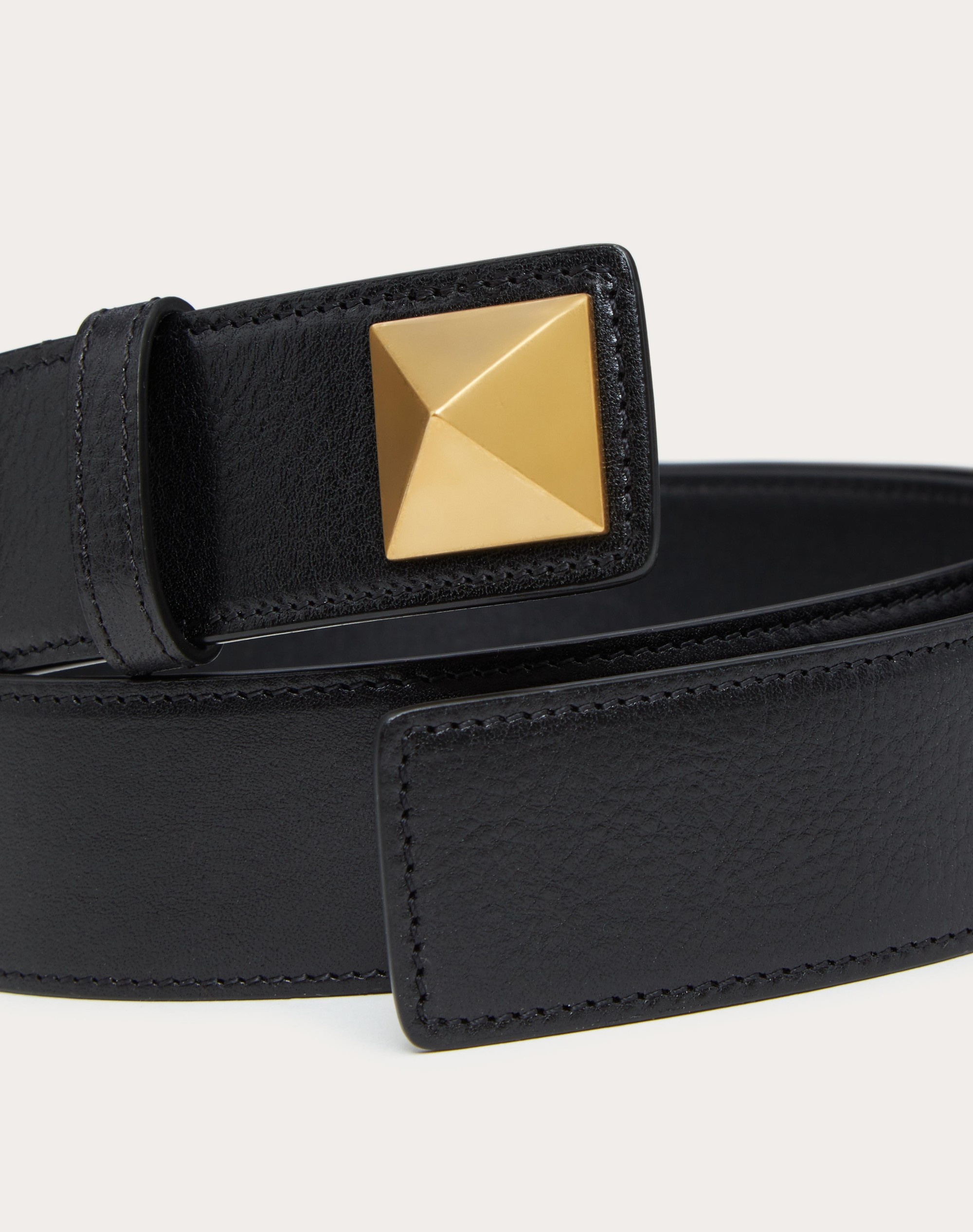 ROMAN STUD BELT IN OMBRÉ COWHIDE - 2