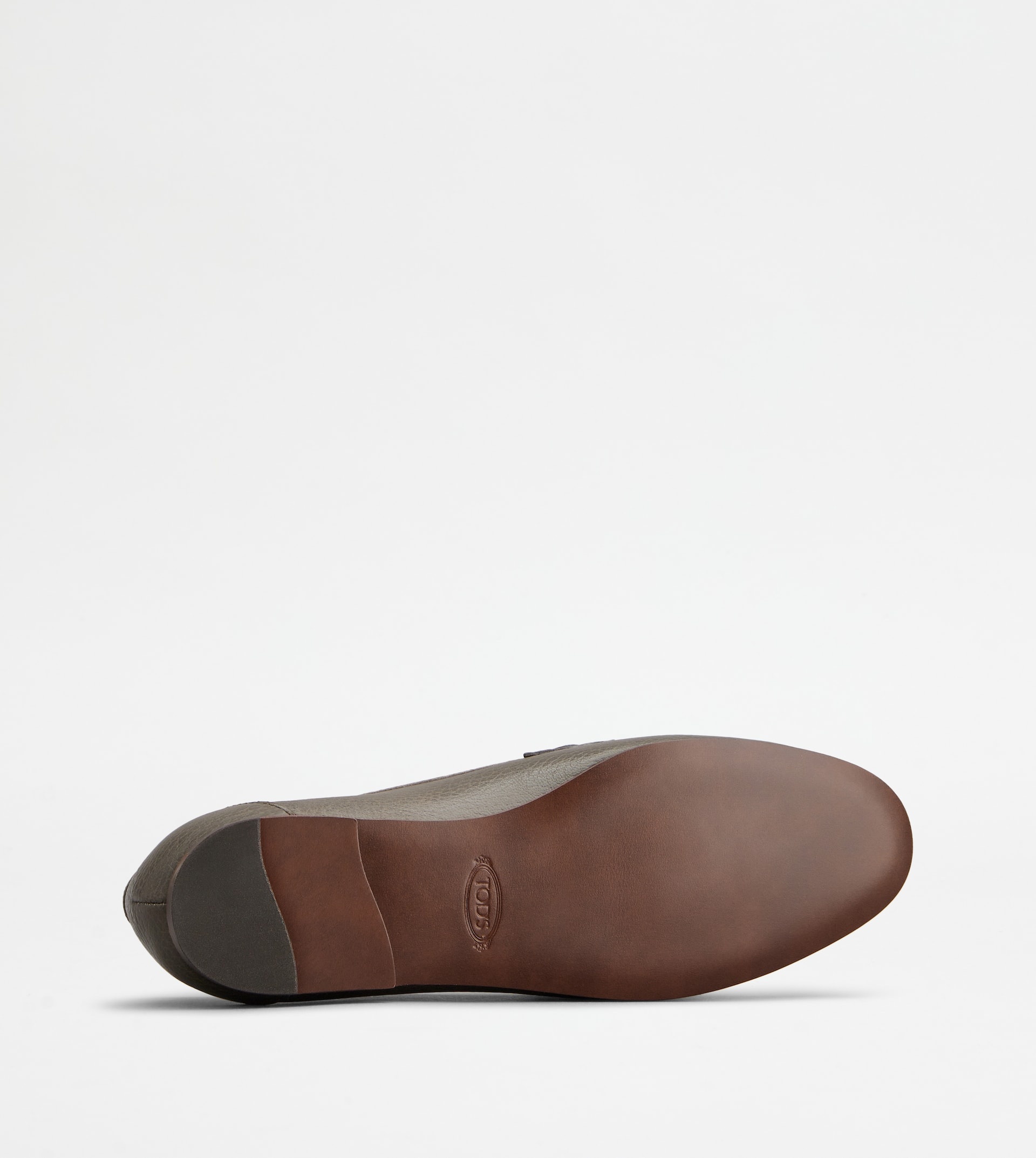 LOAFERS IN LEATHER - BROWN - 4