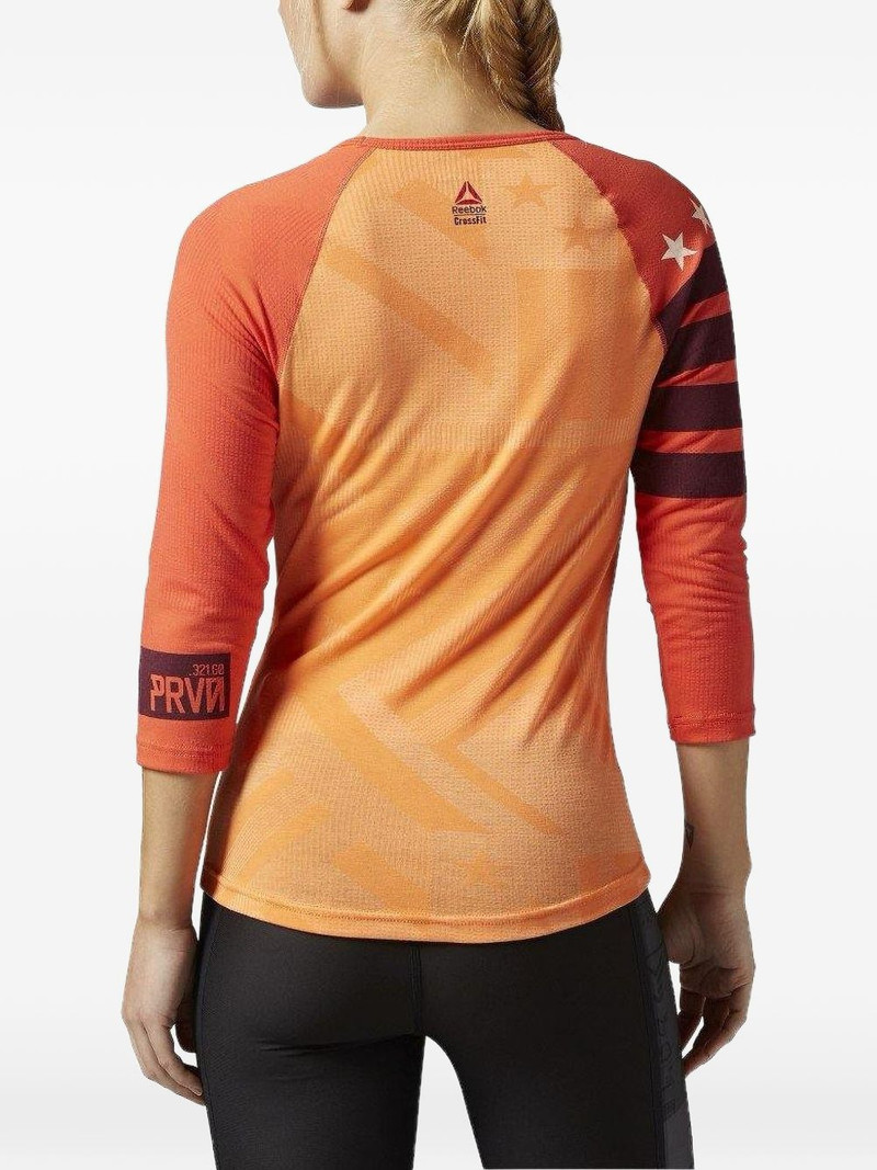 Reebok striped V-neck T-shirt outlook