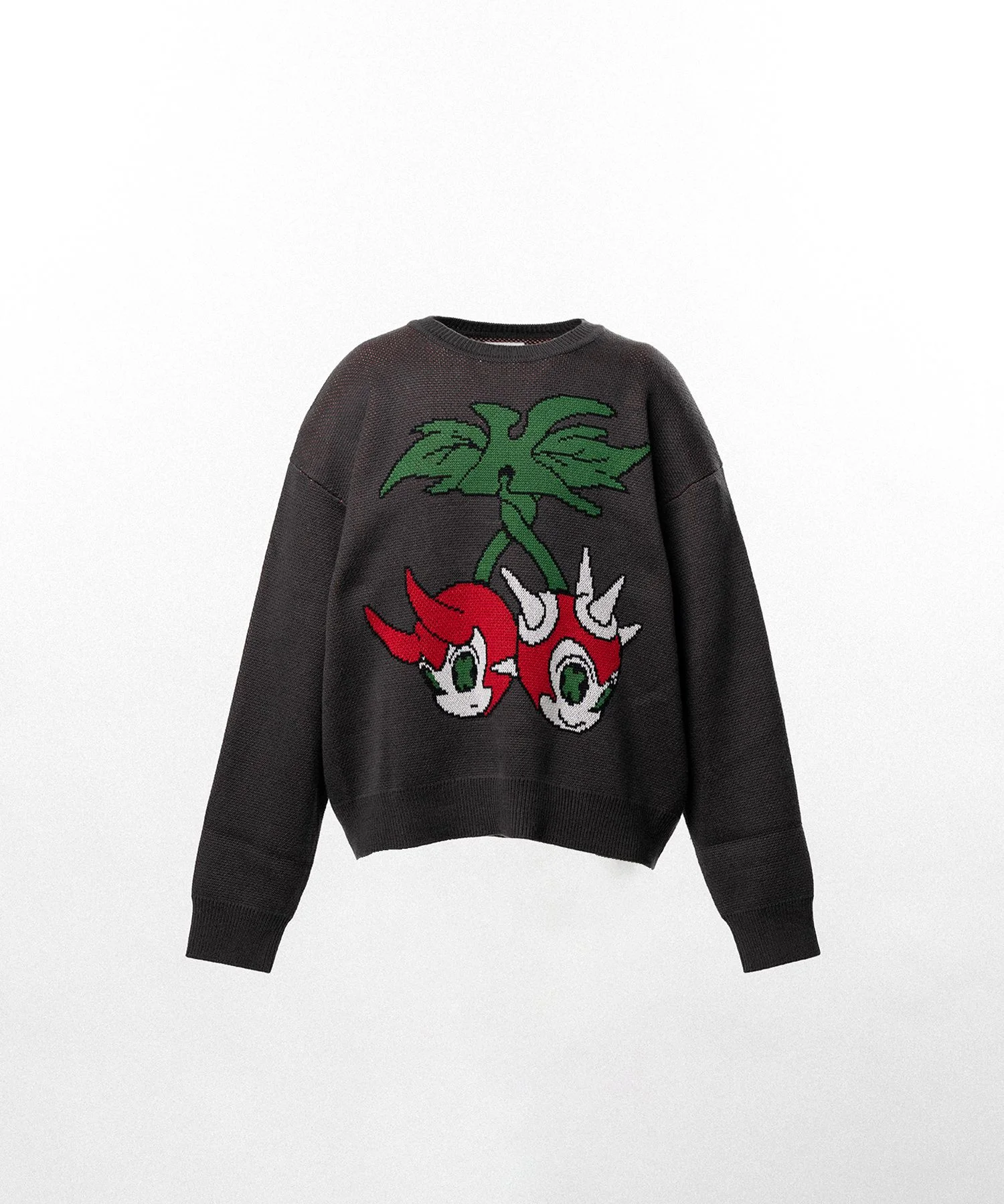 "BAKENEKO" Jacquard Knit - 1