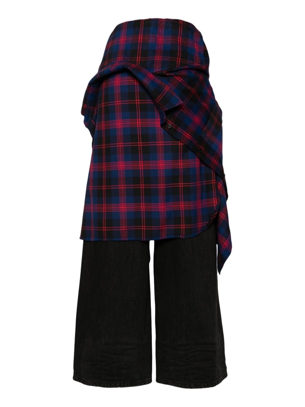 panelled denims - 2