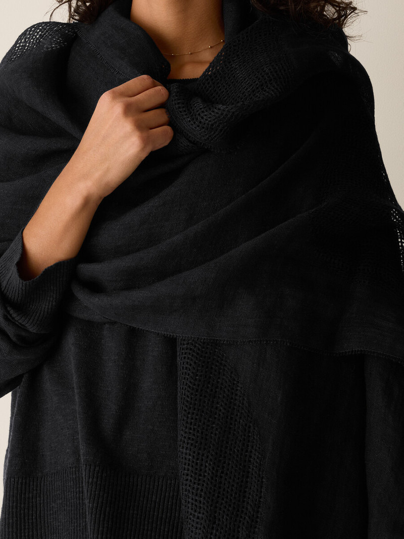 Organic Linen Circles Scarf 4