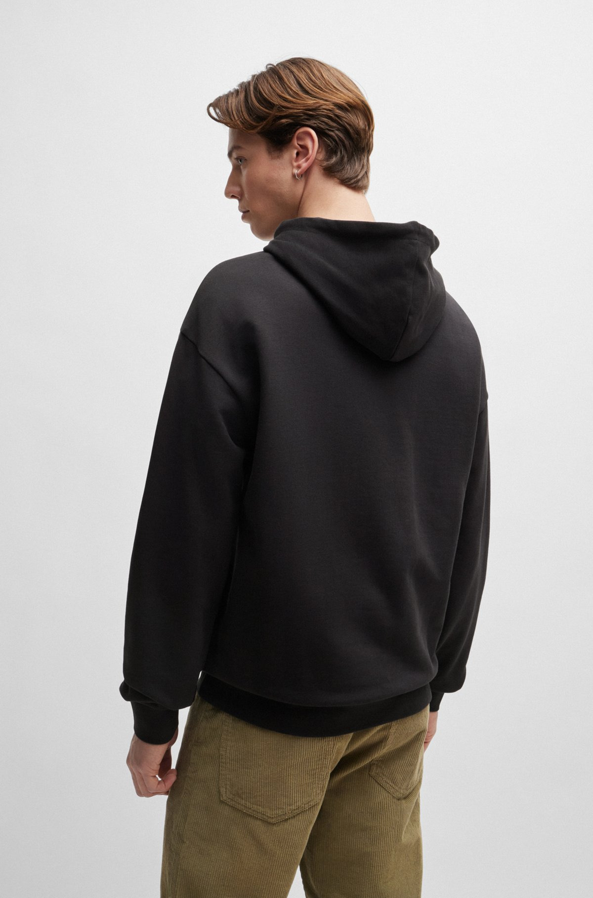 COTTON-TERRY HOODIE WITH NEW-SEASON LOGO ARTWORK - 5