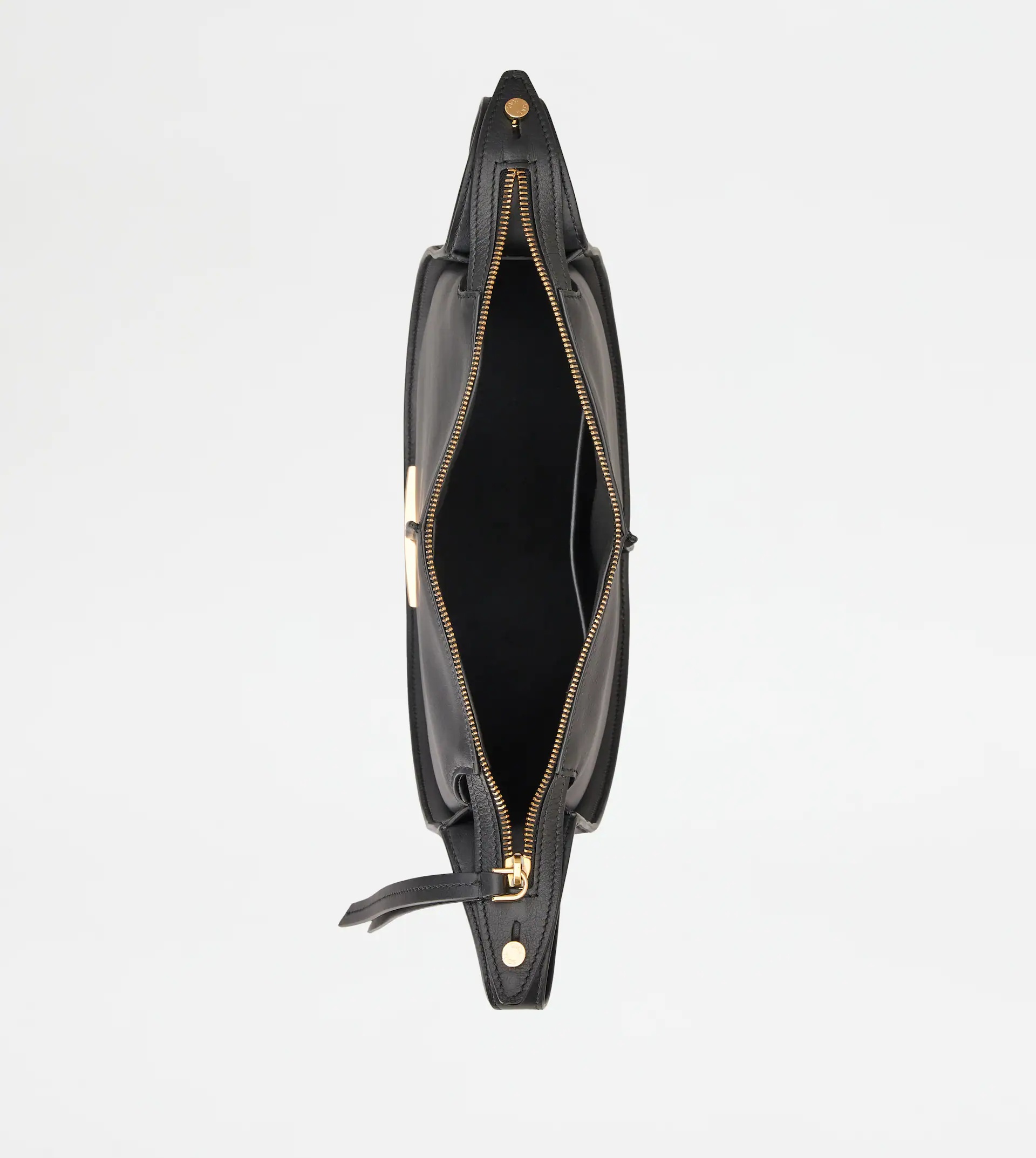 TIMELESS HOBO BAG IN LEATHER SMALL - BLACK - 4