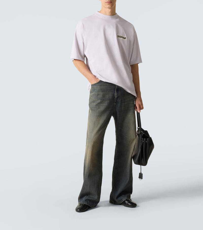 BALENCIAGA Logo cotton jersey T-shirt outlook