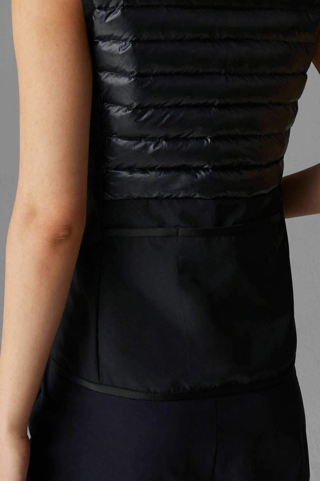 PALINA HYBRID WAISTCOAT IN BLACK - 5