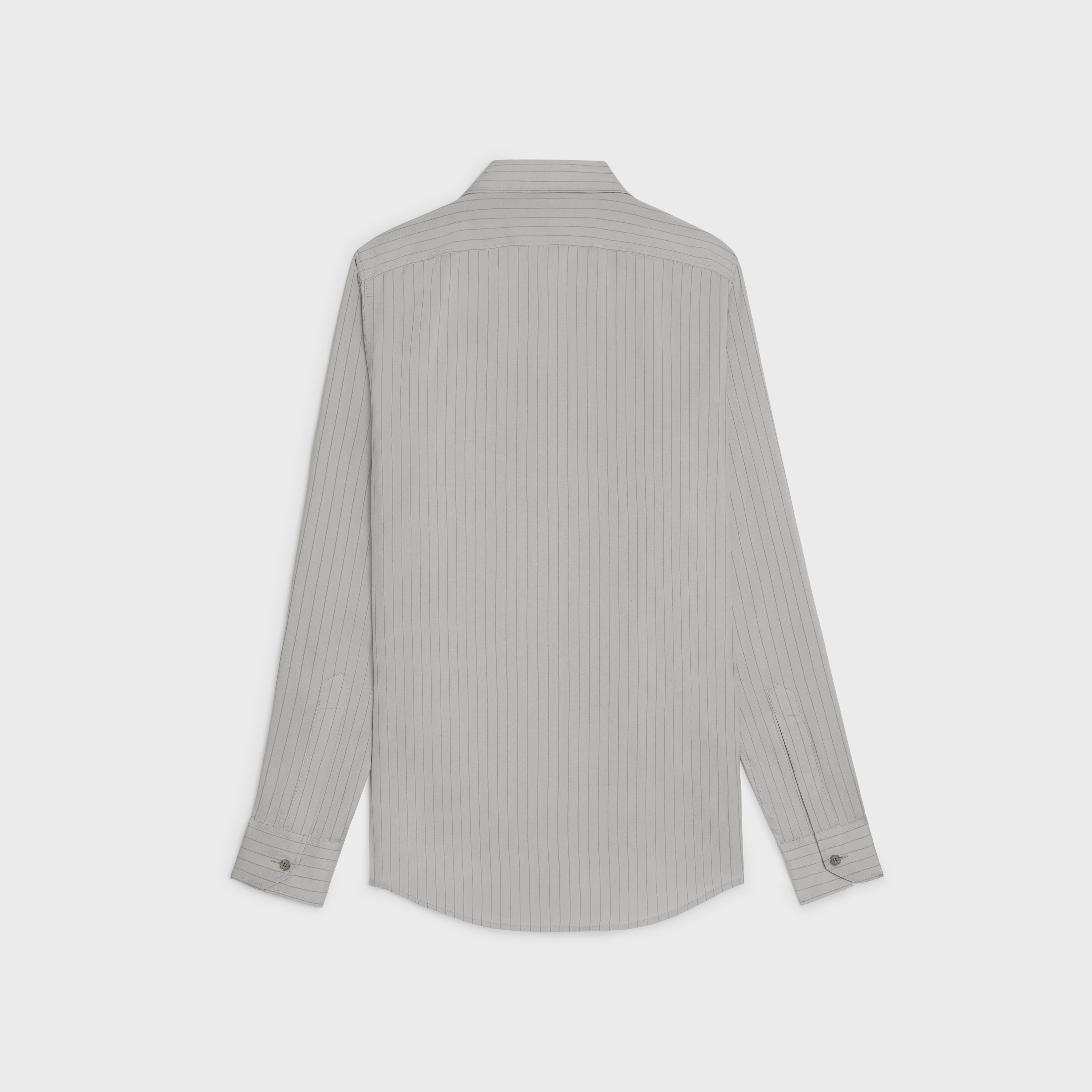 loose shirt in striped silk - 2