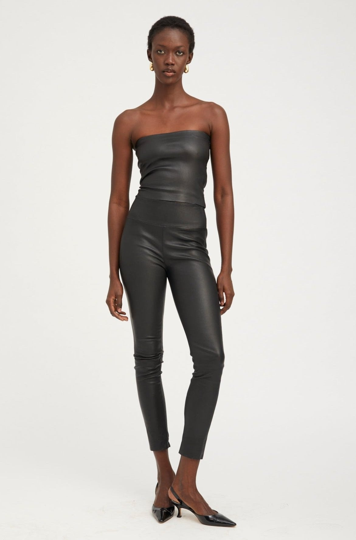 BLACK LEATHER ANKLE - 7