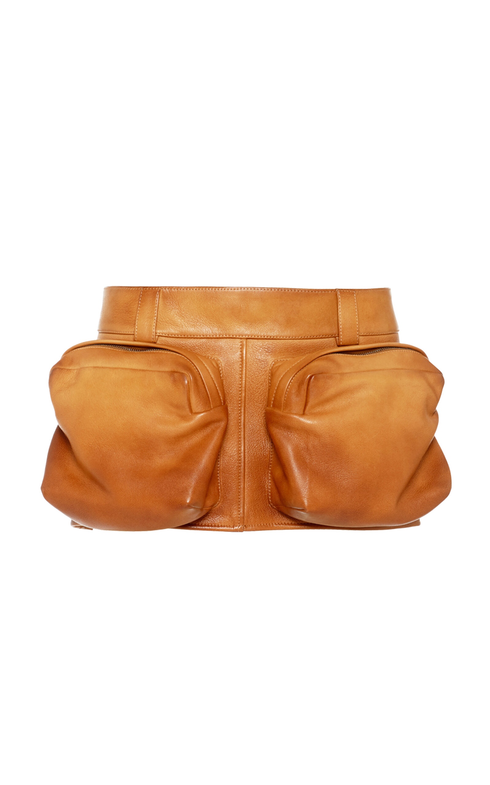 スカート Miu Miu Leather Mini Skirt Miu Miu Leather Mini Skirt brown | modaoperandi | REVERSIBLE