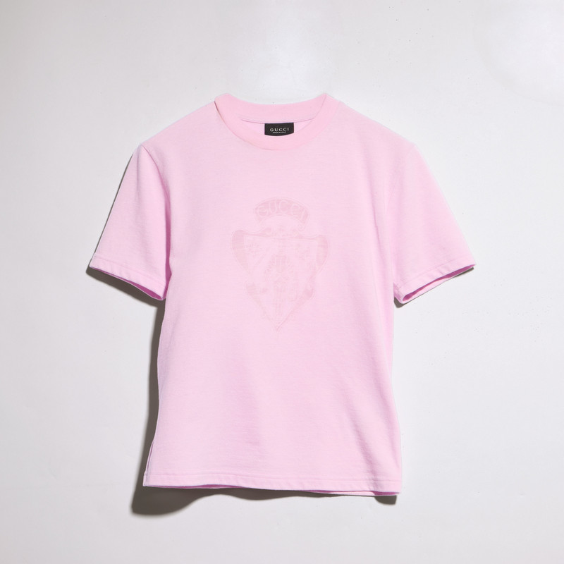 Cotton jersey T-shirt with print - 1