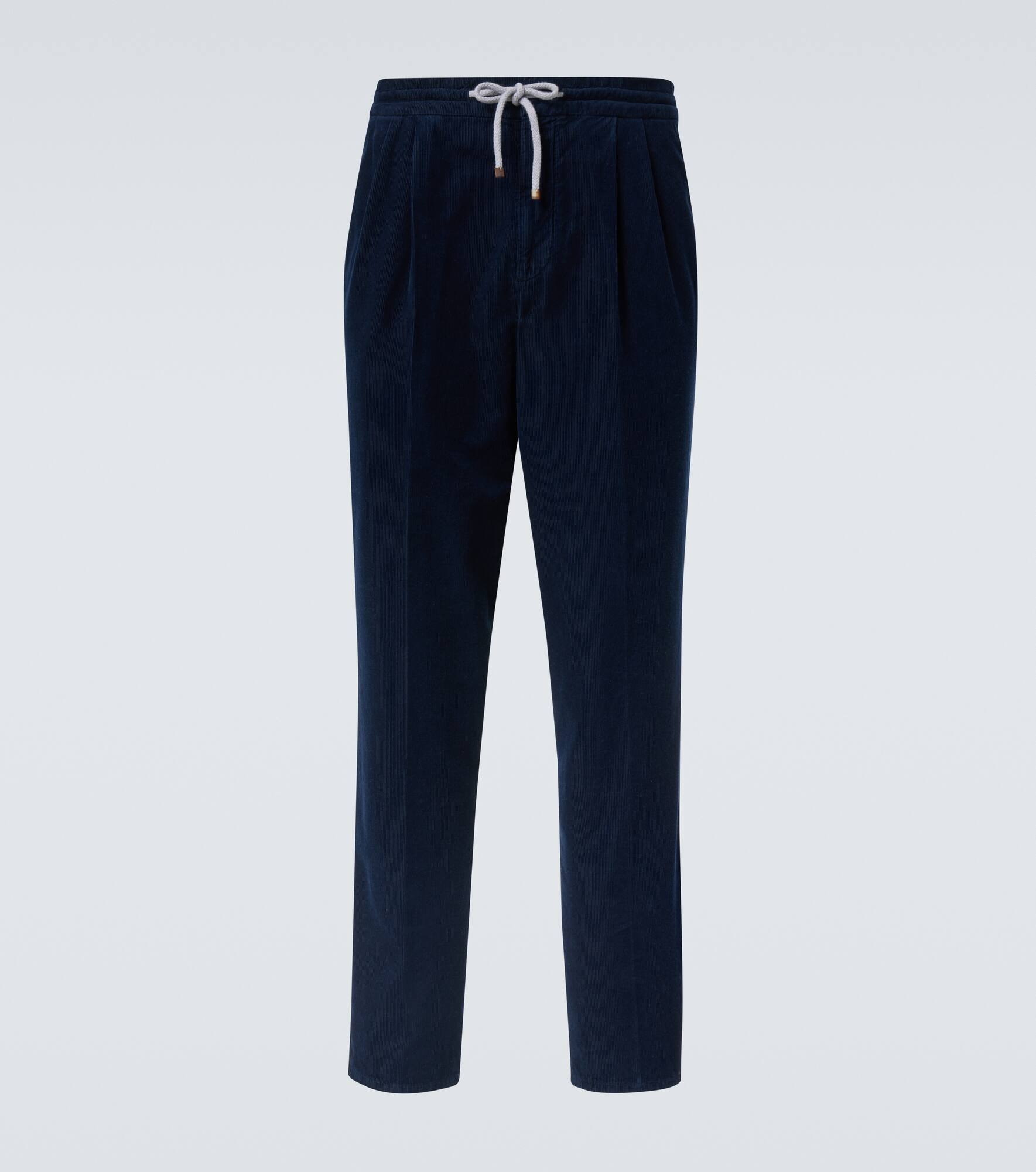 Cotton velvet sweatpants - 1
