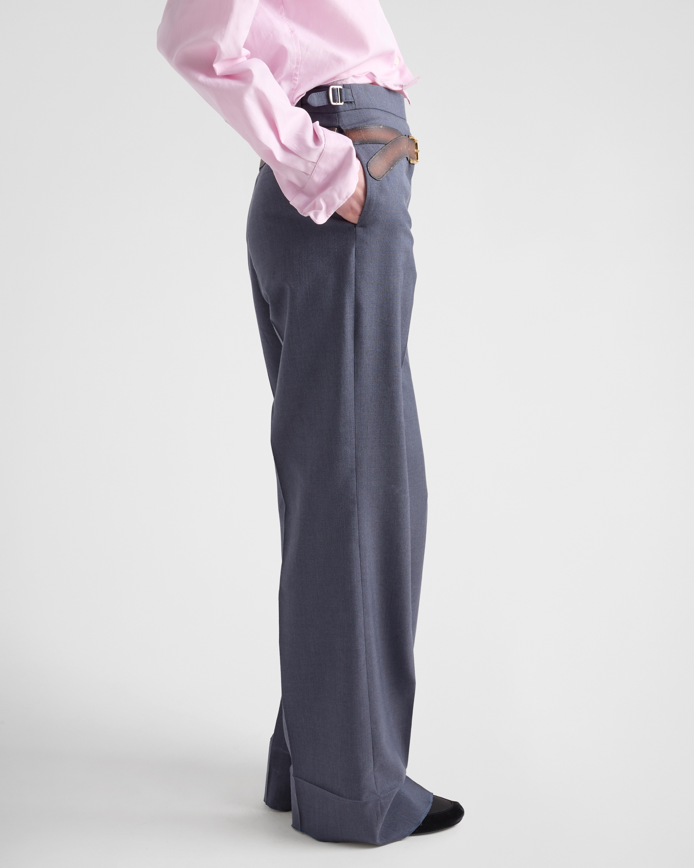 Silk and mohair pants - 4
