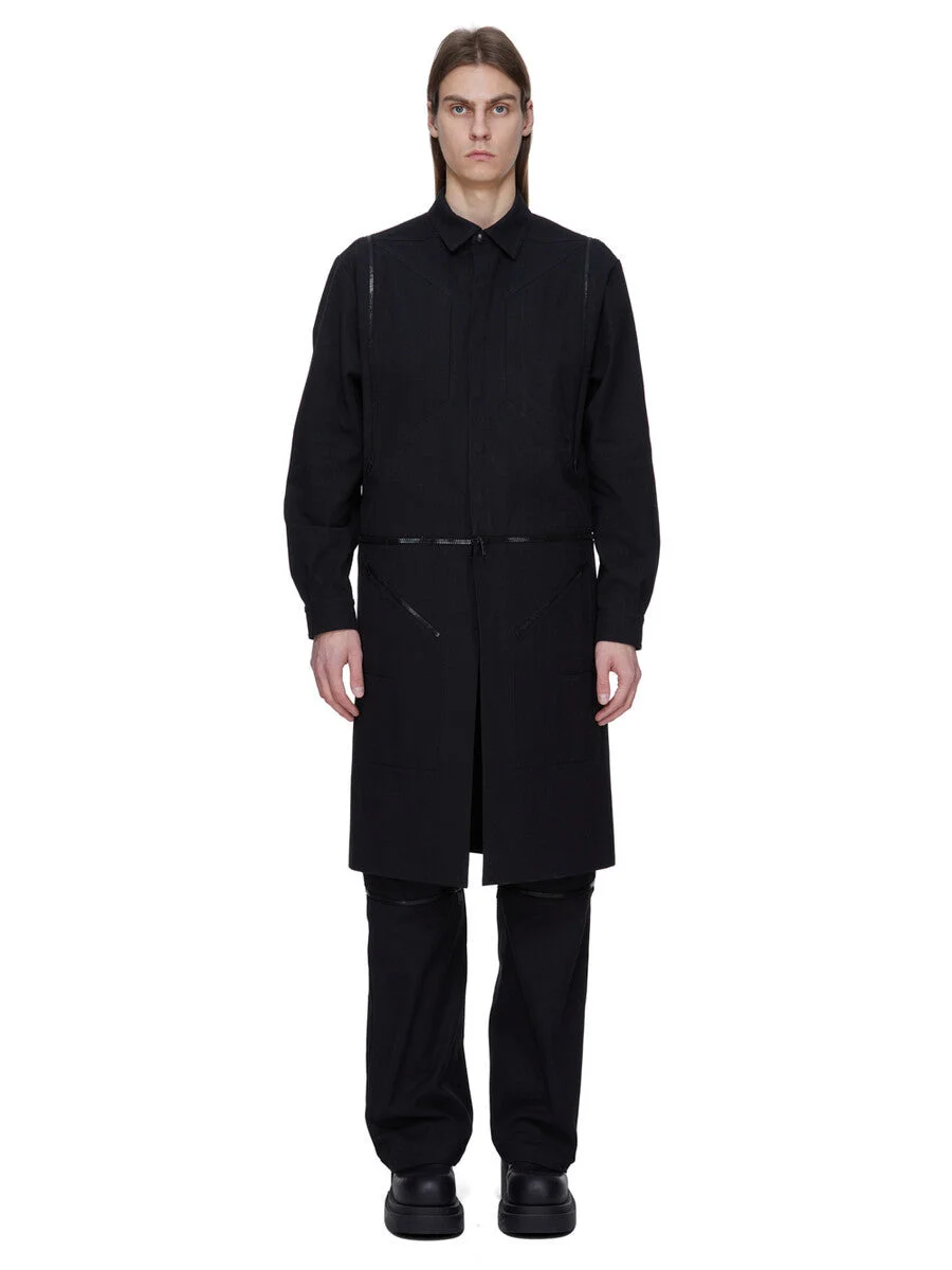 Black Concordians Bonotto Capsule Heizer Long Coat - 1
