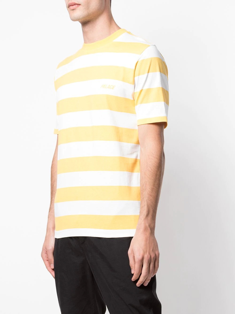 striped logo print T-shirt - 3