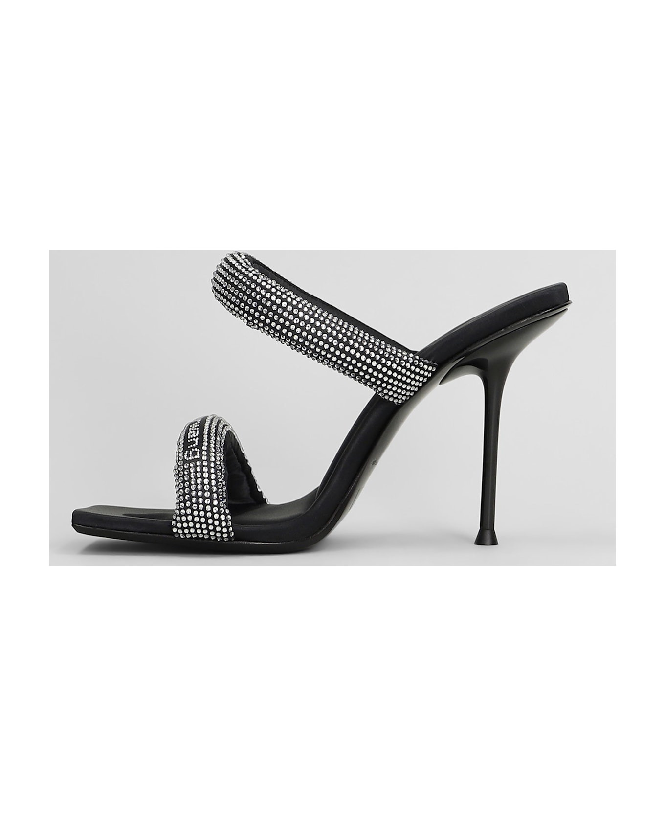 Julie Tubular Sandals In Black Nylon - 3