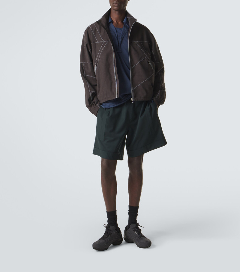 Kiko Kostadinov Otak layered cotton polo shirt outlook