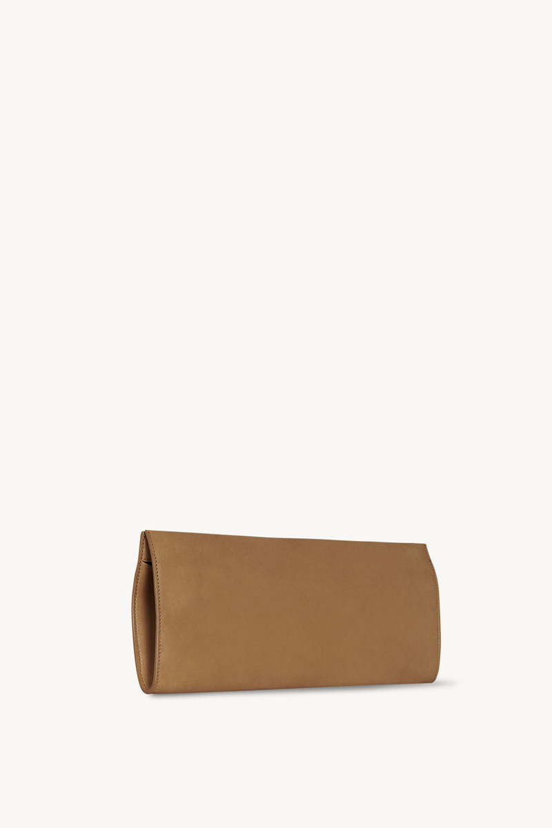 The Row Flat Clutch in Leather outlook