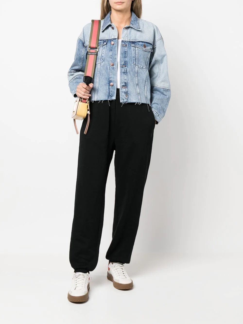 elasticated-waistband detail trousers - 2