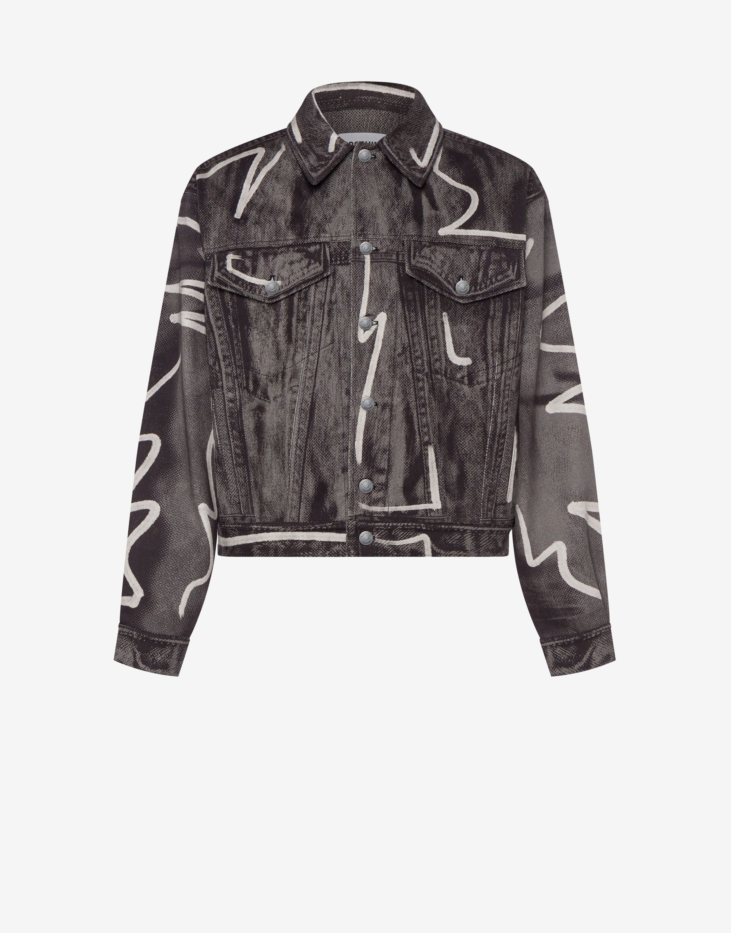 SHADOWS & SQUIGGLES COTTON BULL DENIM JACKET - 1