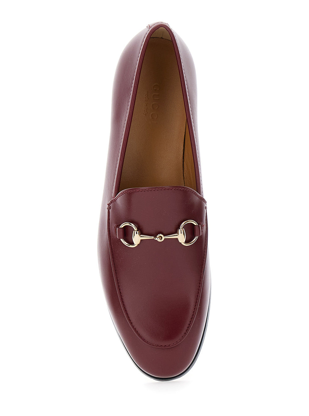 Gucci Women 'Jordan' Bordeaux Loafers With Horsebit Detail In Patent Leather Woman - 4