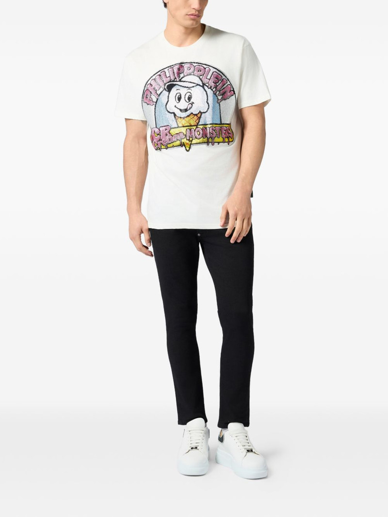 PHILIPP PLEIN ice cream monsters round neck T-shirt outlook
