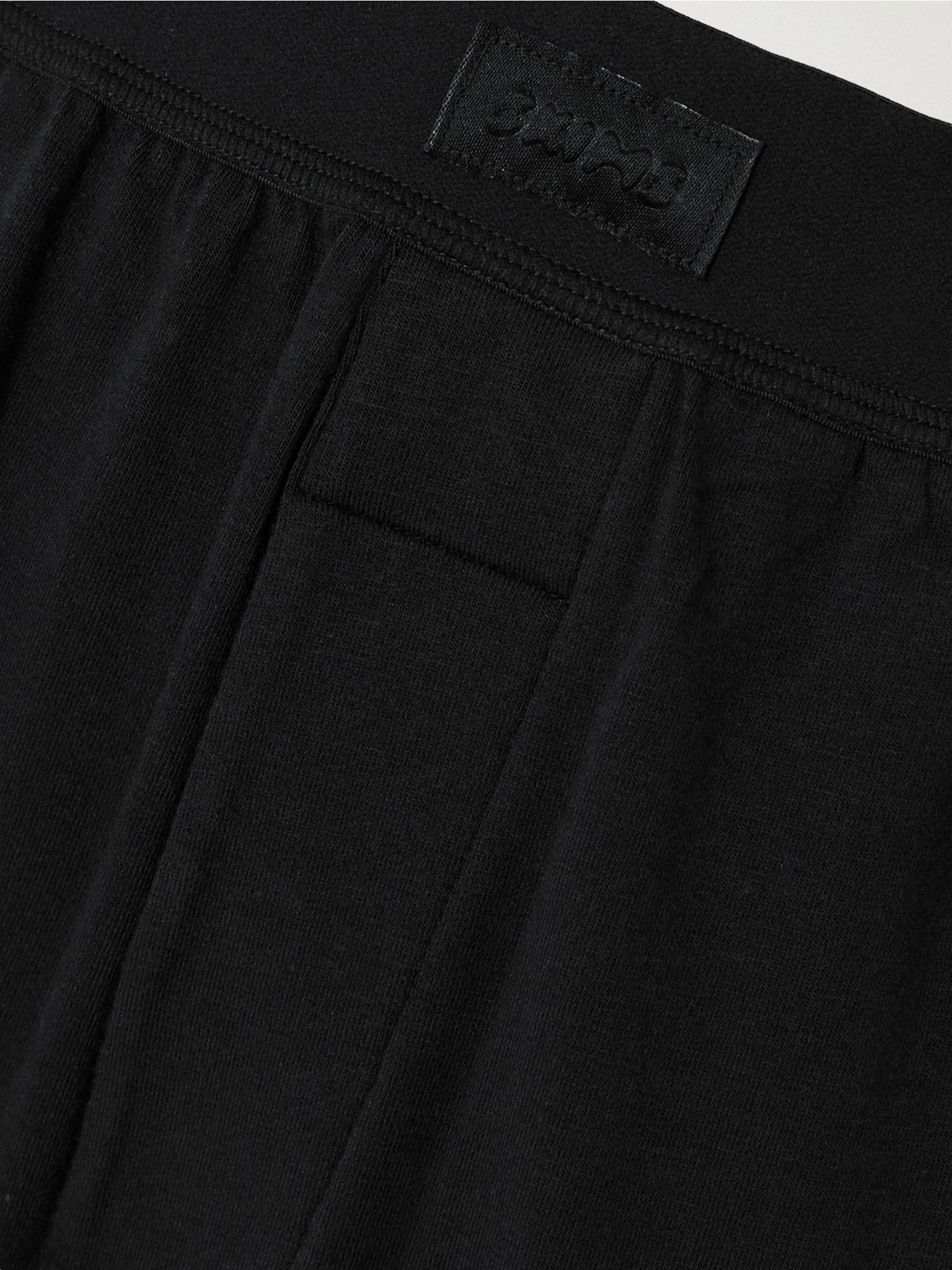 Boyfriend stretch-modal and cotton-blend jersey track pants - Onyx Black - 4