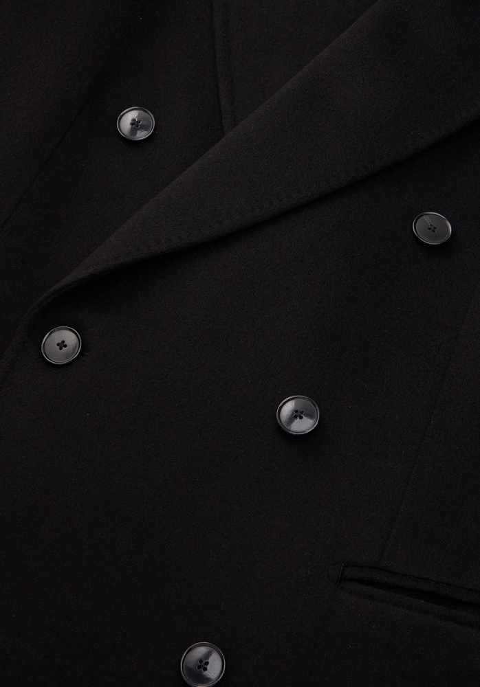 COAT 77 BLACK CLASSIC WOOL - 5