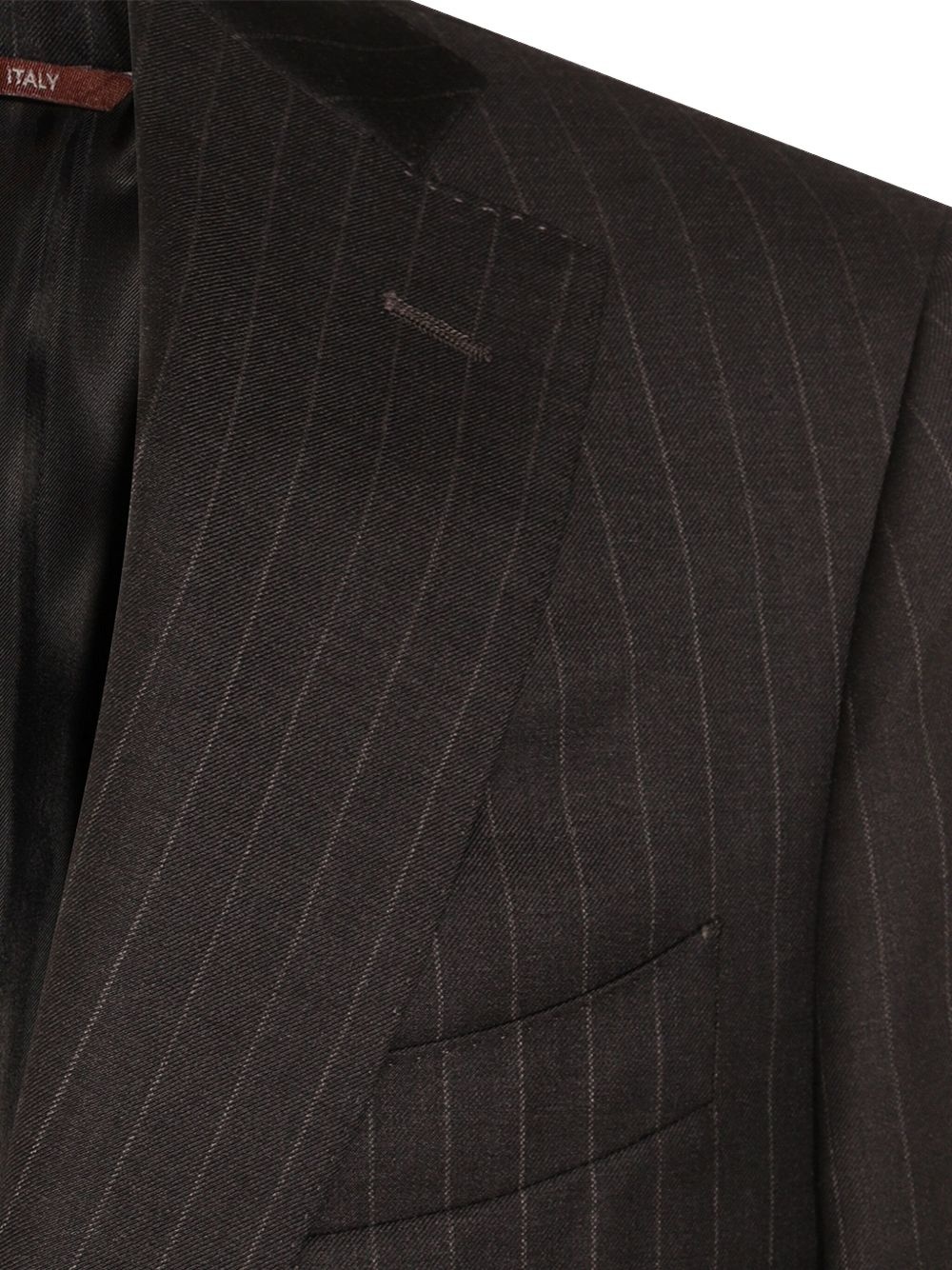 pinstripe wool suit - 3