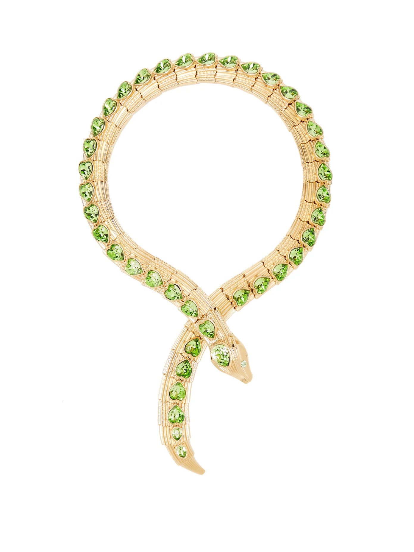 Crystal-embellished snake necklace - 1