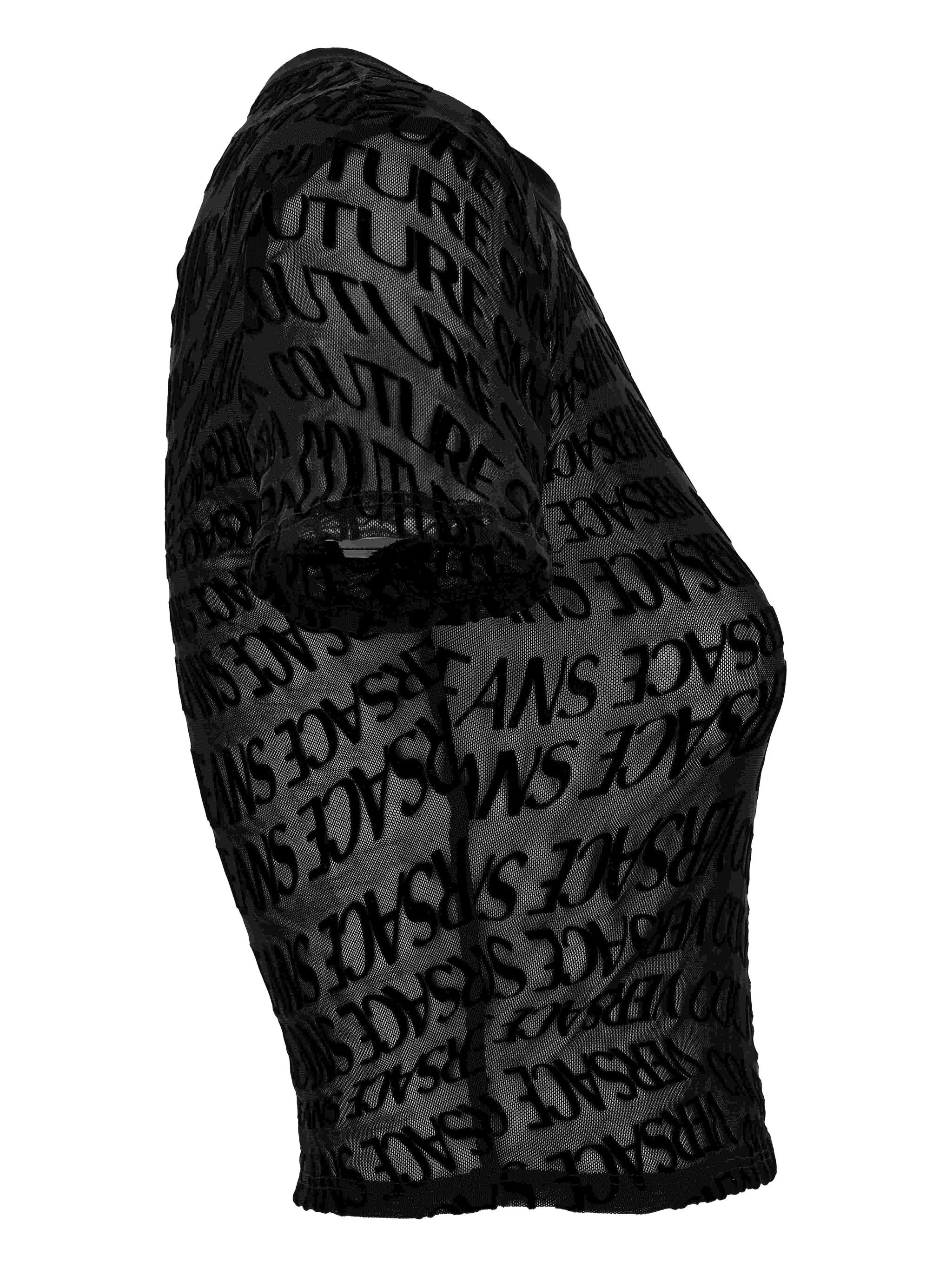 Versace Jeans Couture Logo-print Mesh Top - 3